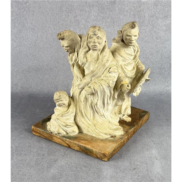 Tom Schenarts Native American Clay Sculpture