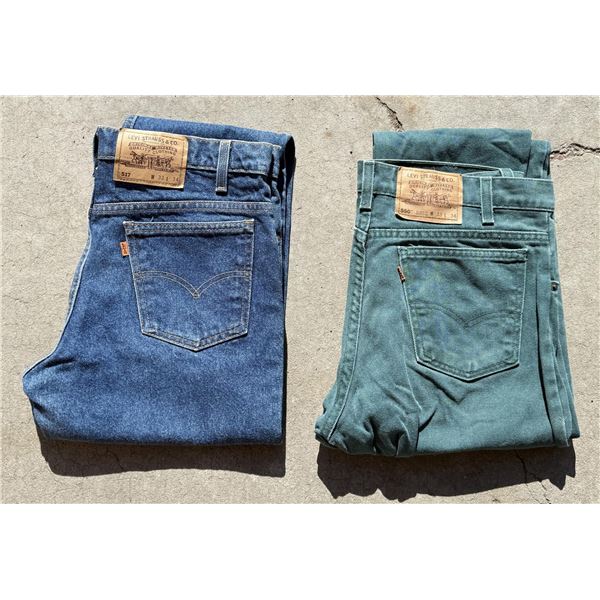 Vintage Levis 550 517 Orange Tab Denim Jeans