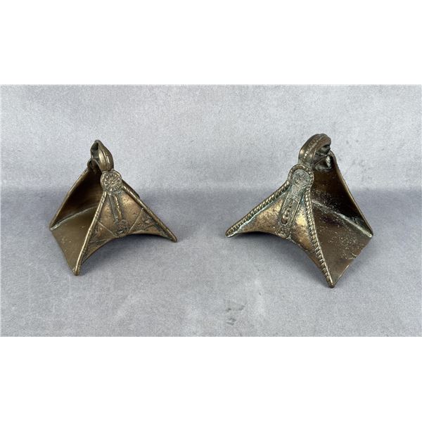 Antique Brass Spanish Conquistador Stirrups