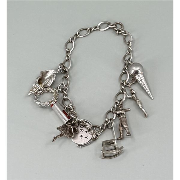 Sterling Silver Charm Bracelet
