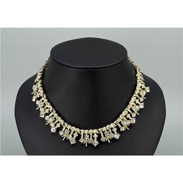 Coro Rhinestone Costume Jewelry Necklace