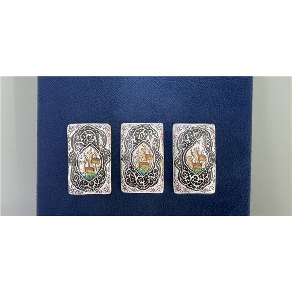 Mughal Persian Enamel Cabochons