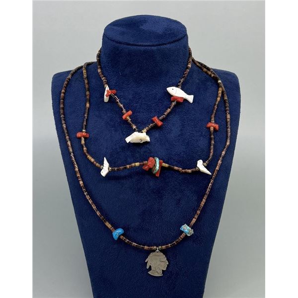 Zuni Heishi Fetish Necklaces