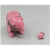 Image 4 : Rhodochrosite Carved Bear with Fish