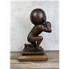 Image 2 : Carved Oak Atlas Holding the Earth