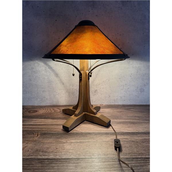 Arts & Crafts Warren Hile Mission Oak Lamp