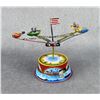 Image 1 : Tin Litho Rocket Ride Carousel Toy