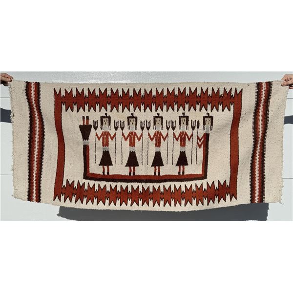Mexican Yei Dancer Pattern Rug
