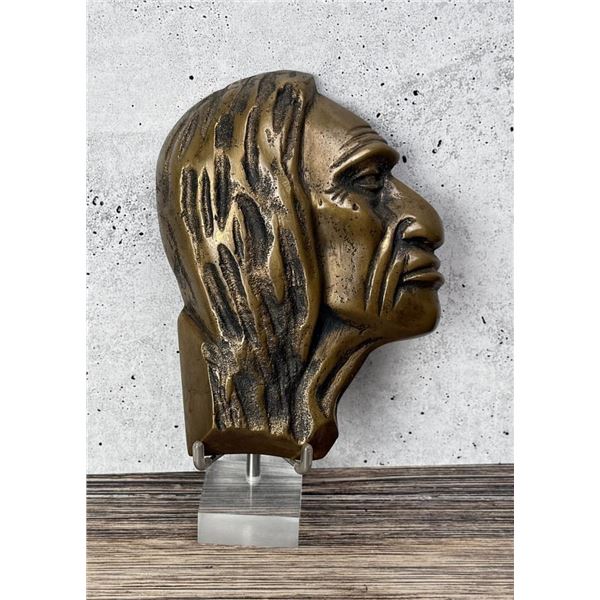Bronze Indian Head Plaque