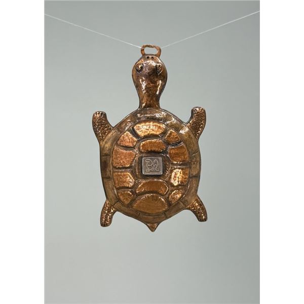 Fur Trade Style Copper Turtle Pendant