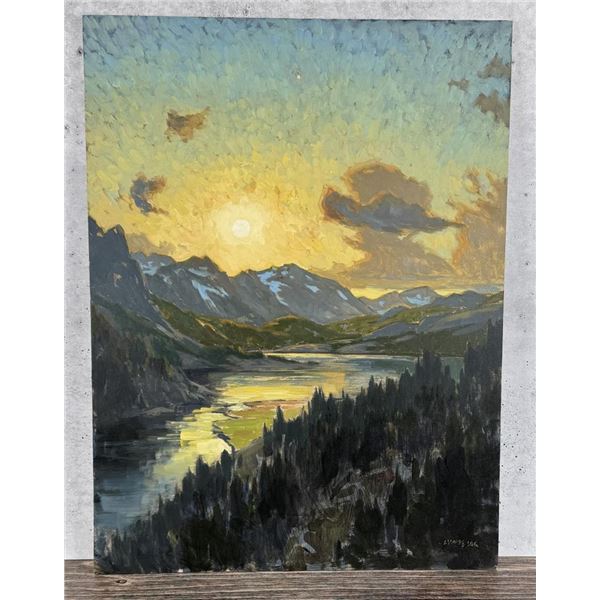 Taylor Lynde Long Lake Montana Oil Painting