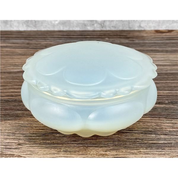 Waltersperger French Opalescent Glass Powder Box