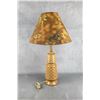 Image 3 : Mid Century Airbrush Painted Shade & Lamp