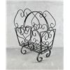 Image 2 : Mid Century Wrought Iron Magazine Stand