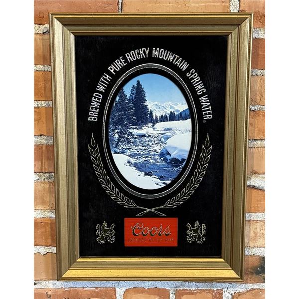 Coors Beer Mirror Bar Sign