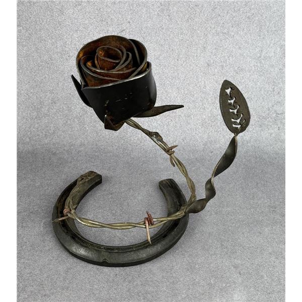 Cowboy Forged Iron Barbed Wire Rose