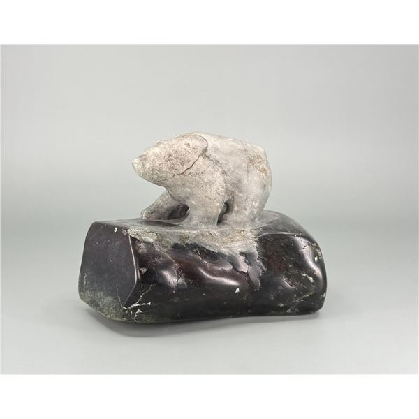 Cape Dorset Inuit Carved Soapstone Bear