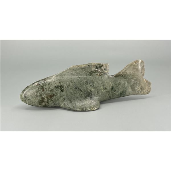 Cape Dorset Inuit Carved Soapstone Fish