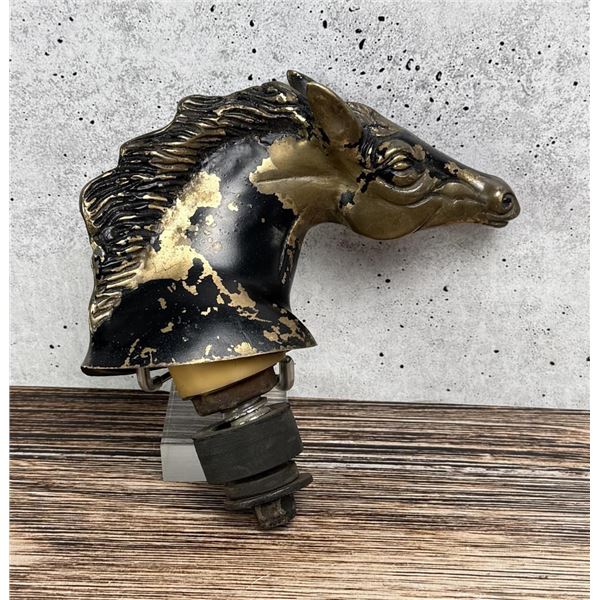 Racehorse Horse Head Mascot Hood Ornament