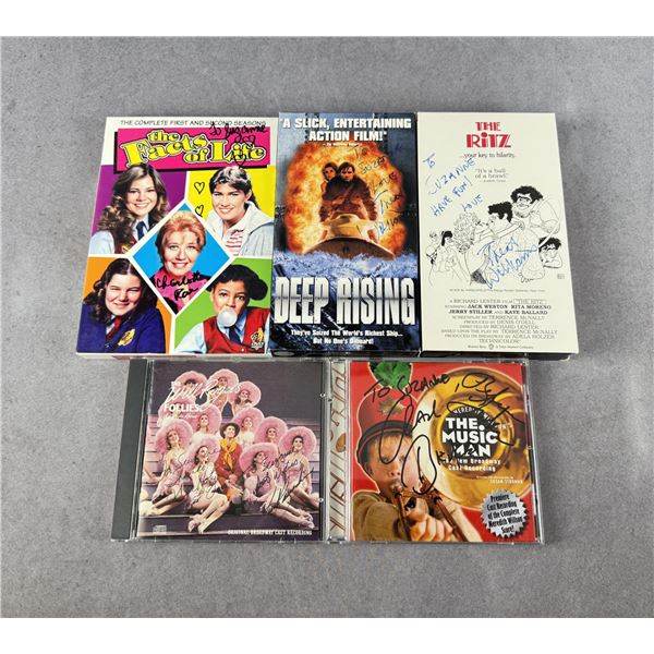 Collection of Signed DVD VHS CD's