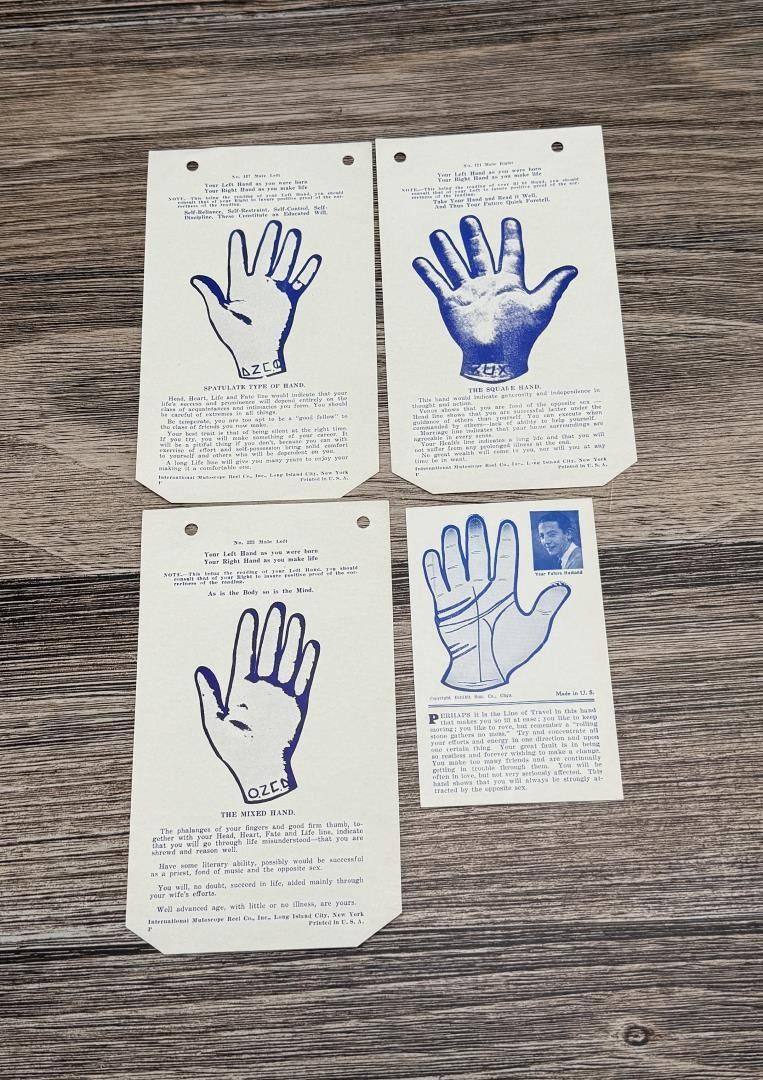 Palm Reading Arcade Cards