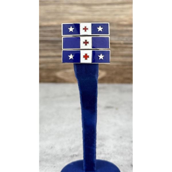 WW2 Enamel Red Cross Service Bars