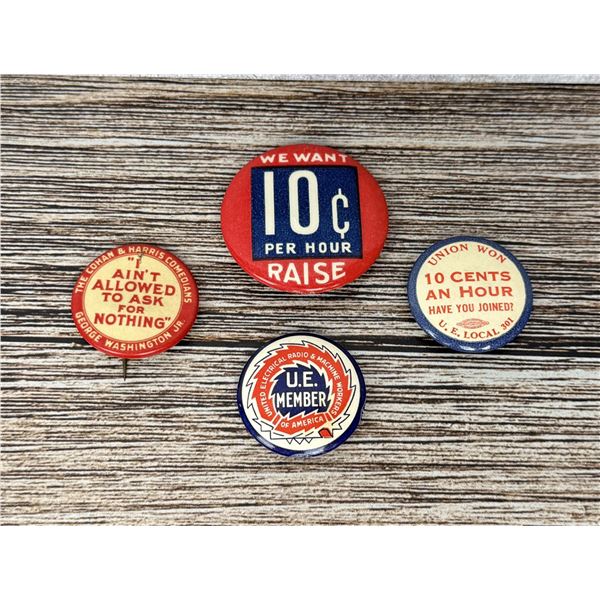 Collection of Union Celluloid Political Buttons