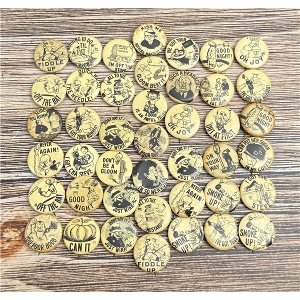 Hassan Tokio Cigarettes Celluloid Buttons