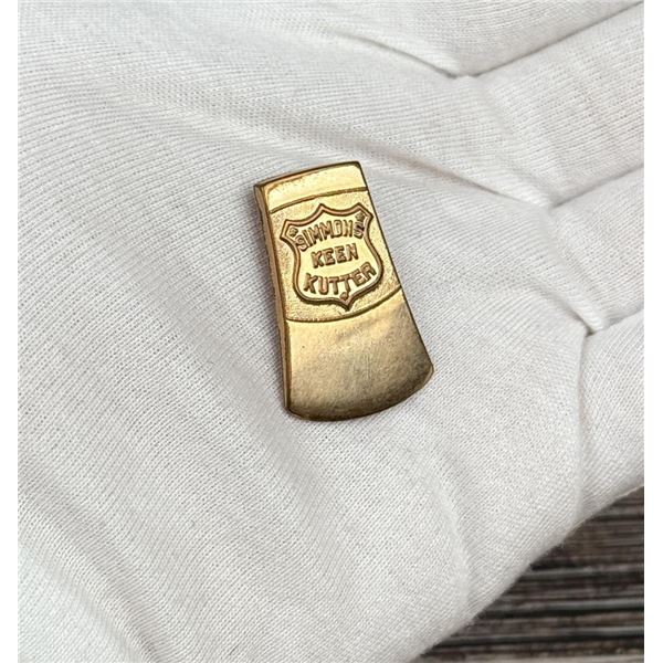 Simmons Keen Kutter Hatchet Axe Gold Filled Pin