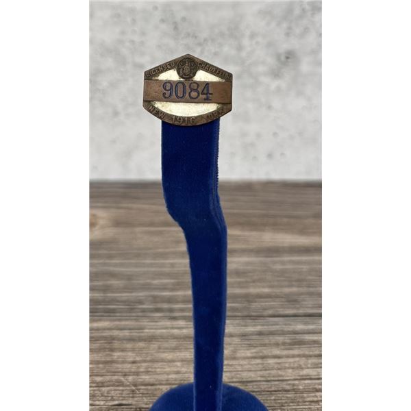 1916 New York Chauffeur Badge