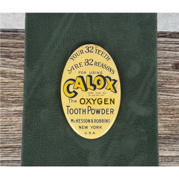 Calox Tooth Powder Celluloid Pocket Mirror