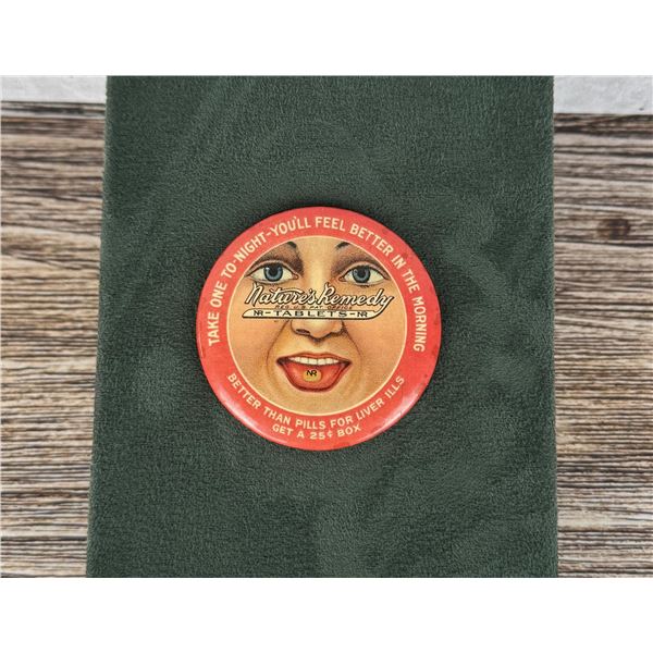 Nature's Remedy Celluloid Pocket Mirror