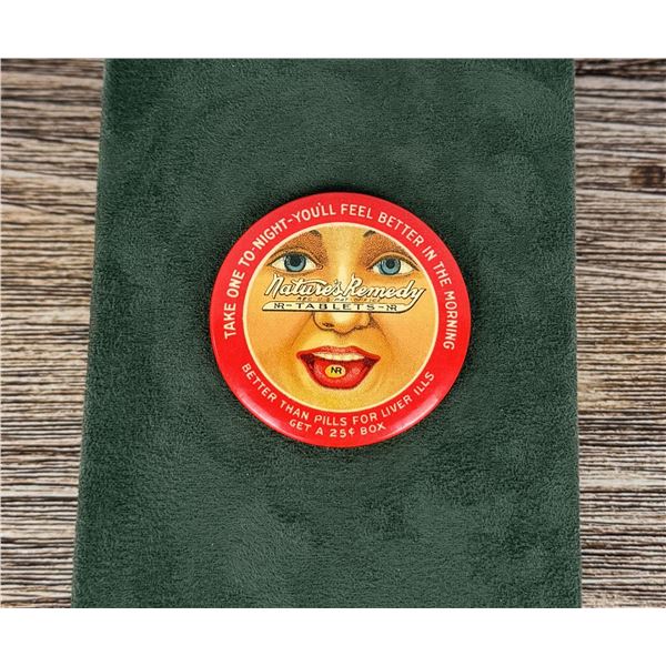 Nature's Remedy Celluloid Pocket Mirror