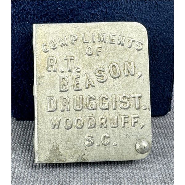 R.T. Beason Druggist South Carolina Match Box