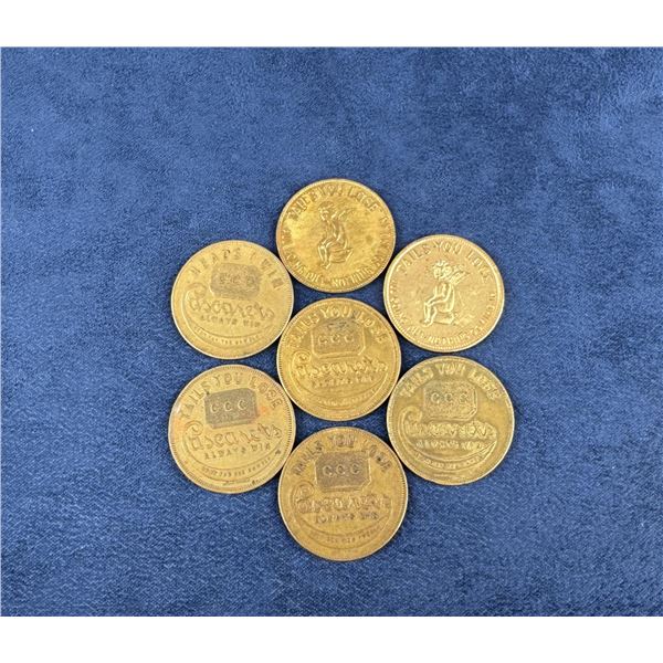 CCC Cascarets Heads Tails Tokens