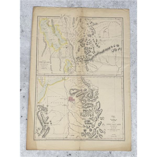 Map of the Great Salt Lake Territory of Utah