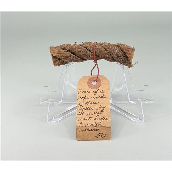 Ancient Inuit Eskimo Inupiat Sinew Whale Rope