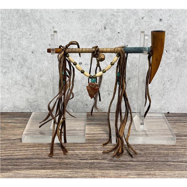 Native American Indian Beaded Pipe