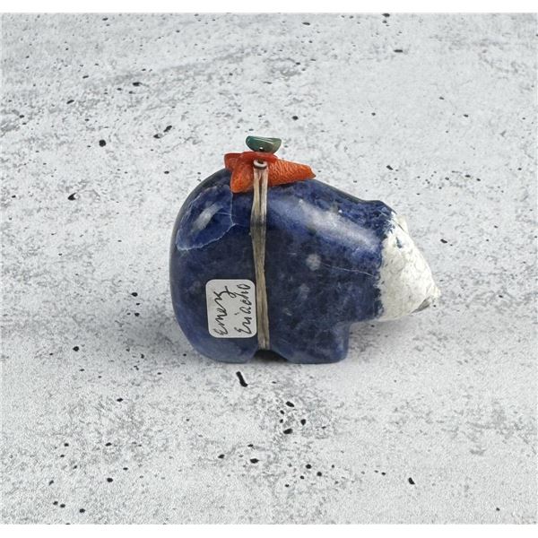 Emery Eriacho Zuni Carved Sodalite Bear Fetish