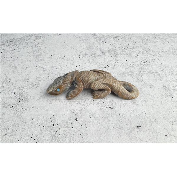 Hudson Sandy Zuni Carved Lizard Fetish
