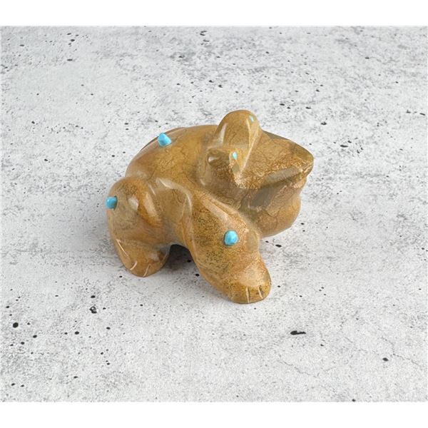Enrich Leekya Carved Zuni Frog Fetish