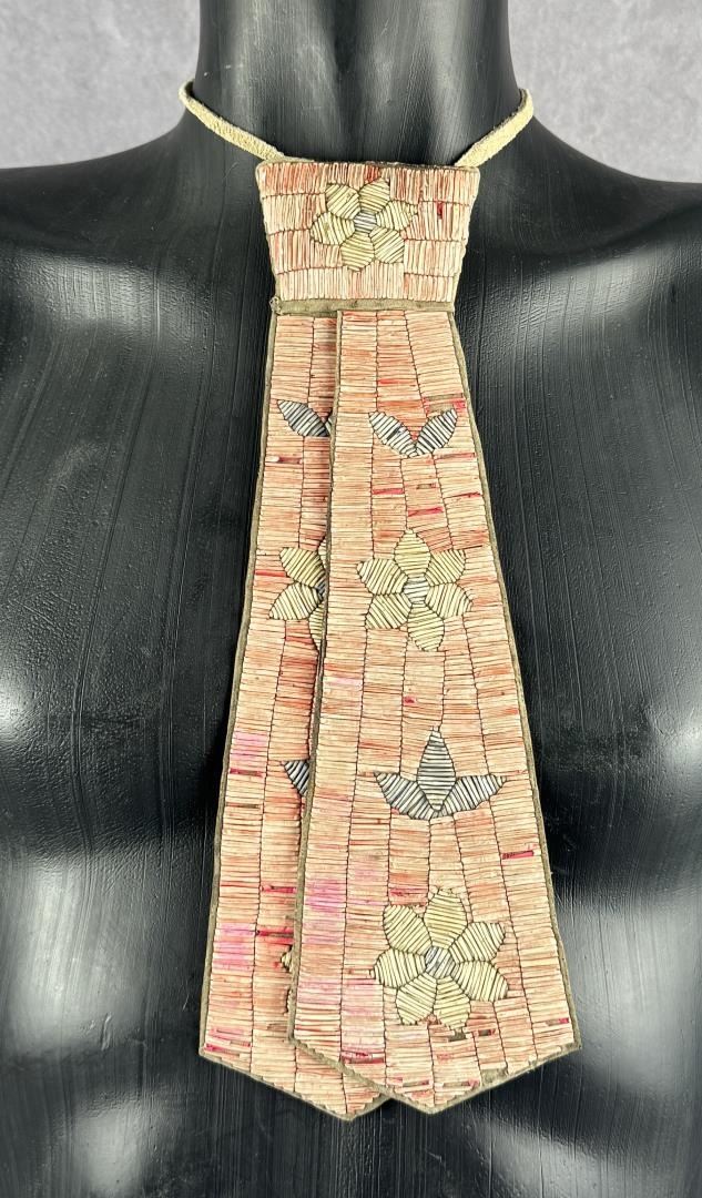 Quilling Fort Fort Berthold Sioux Native American Quilled Tie