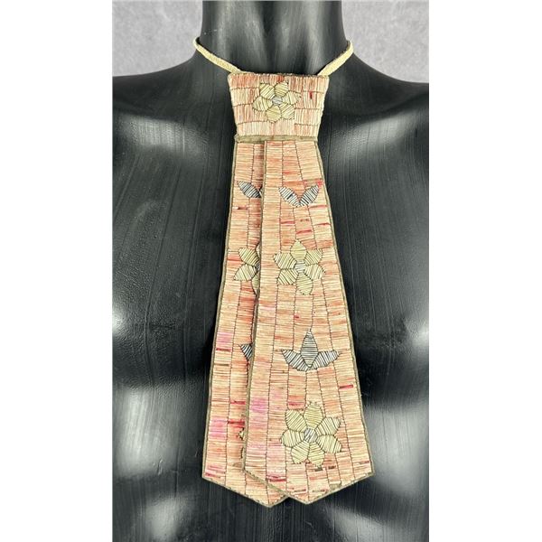 Fort Berthold Sioux Native American Quilled Tie