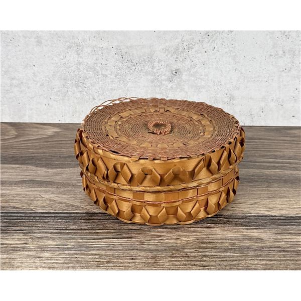 Wabanaki MicMac Penobscot Ash Indian Basket