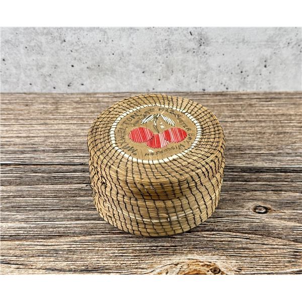 Antique Ojibwe Indian Birch Bark Quilled Box