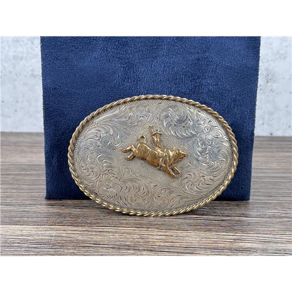 Diablo Sterling Bull Rider Cowboy Belt Buckle
