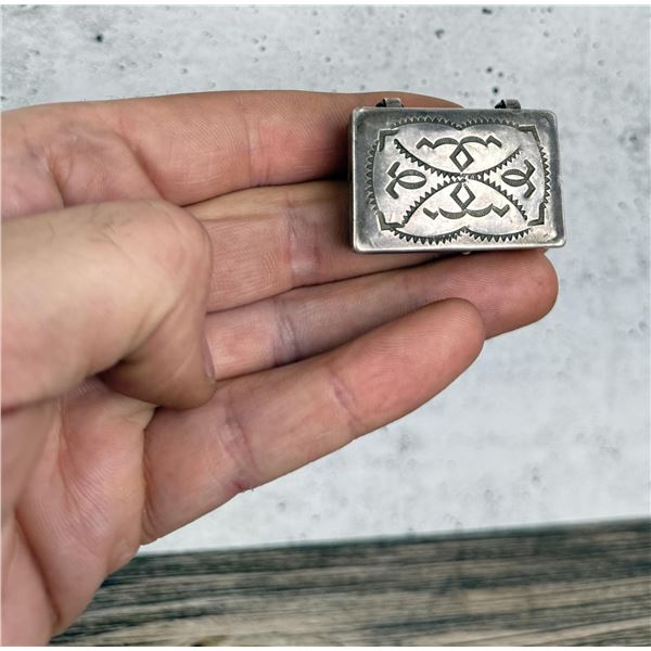 Navajo Sterling Silver Pill Box