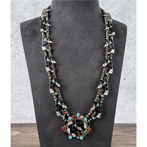 Carlene Leekity Zuni Sterling Squash Blossom