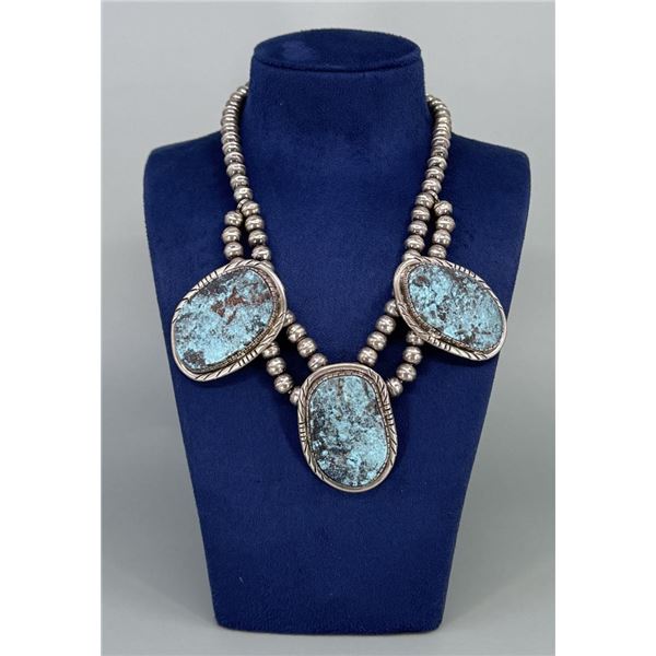 Navajo Sterling Silver Turquoise Necklace