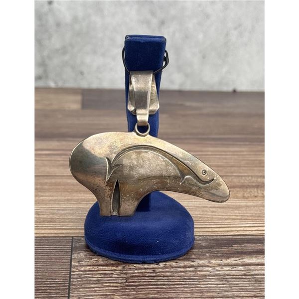 Whirling Wind Ray Morton Sterling Bear Pendant